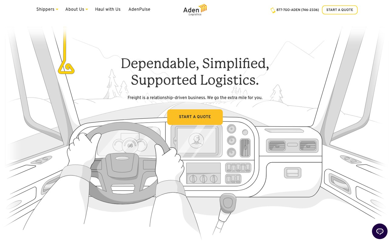 Сайт Aden Logistics