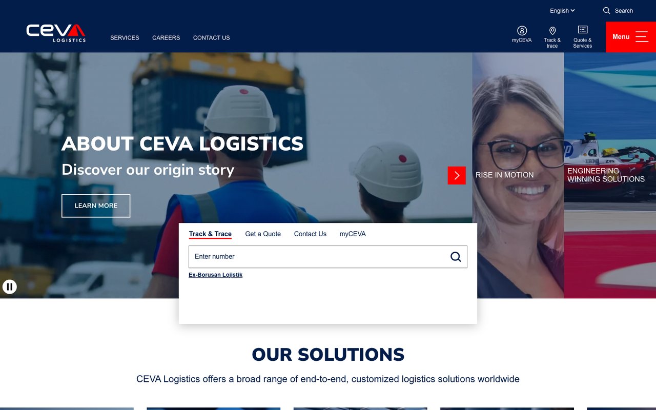 Сайт CEVA Logistics