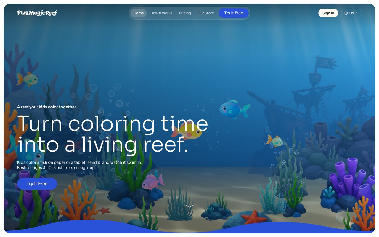 Сайт Play Magic Reef